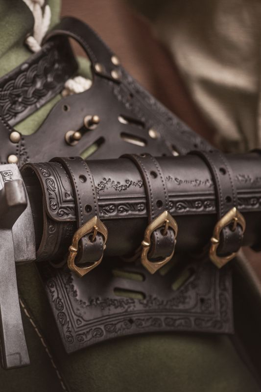 Leather medieval scabbard