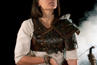 Larp female armor The Witcher Cosplay, Costume, Leather Armor Props medieval fantasy