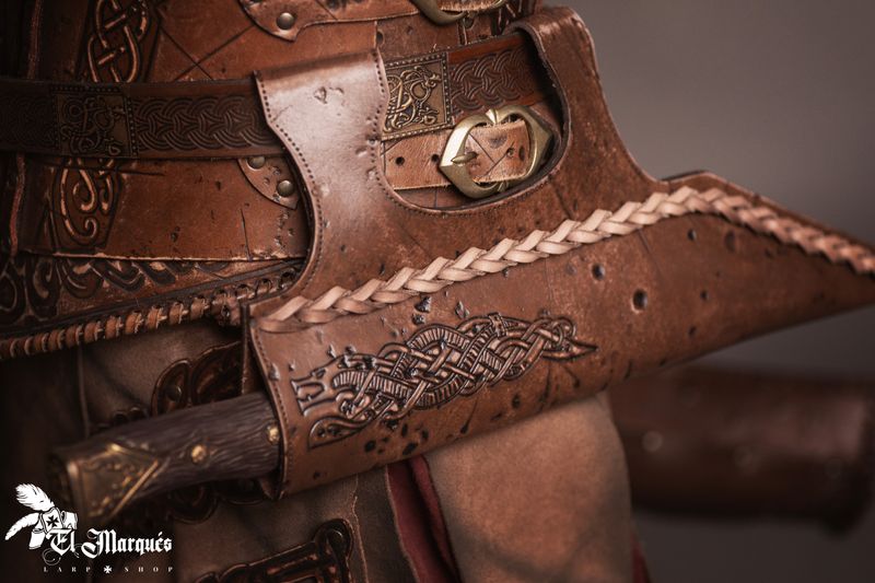 seax leather scabbard "Baldur"