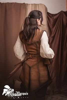 Brown Leather vest
