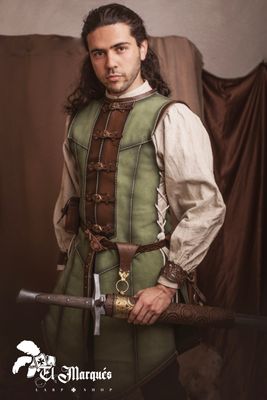 Green Leather vest