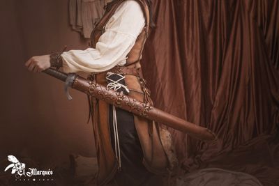 Leather scabbard "Mercenary"