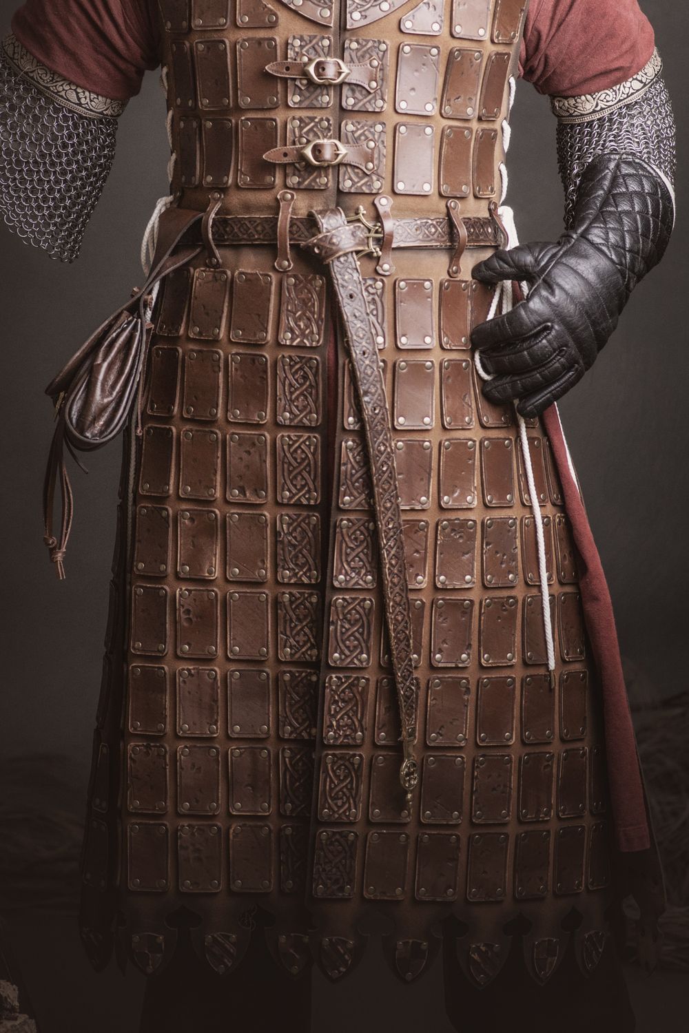 Medieval Lancelot leather belt