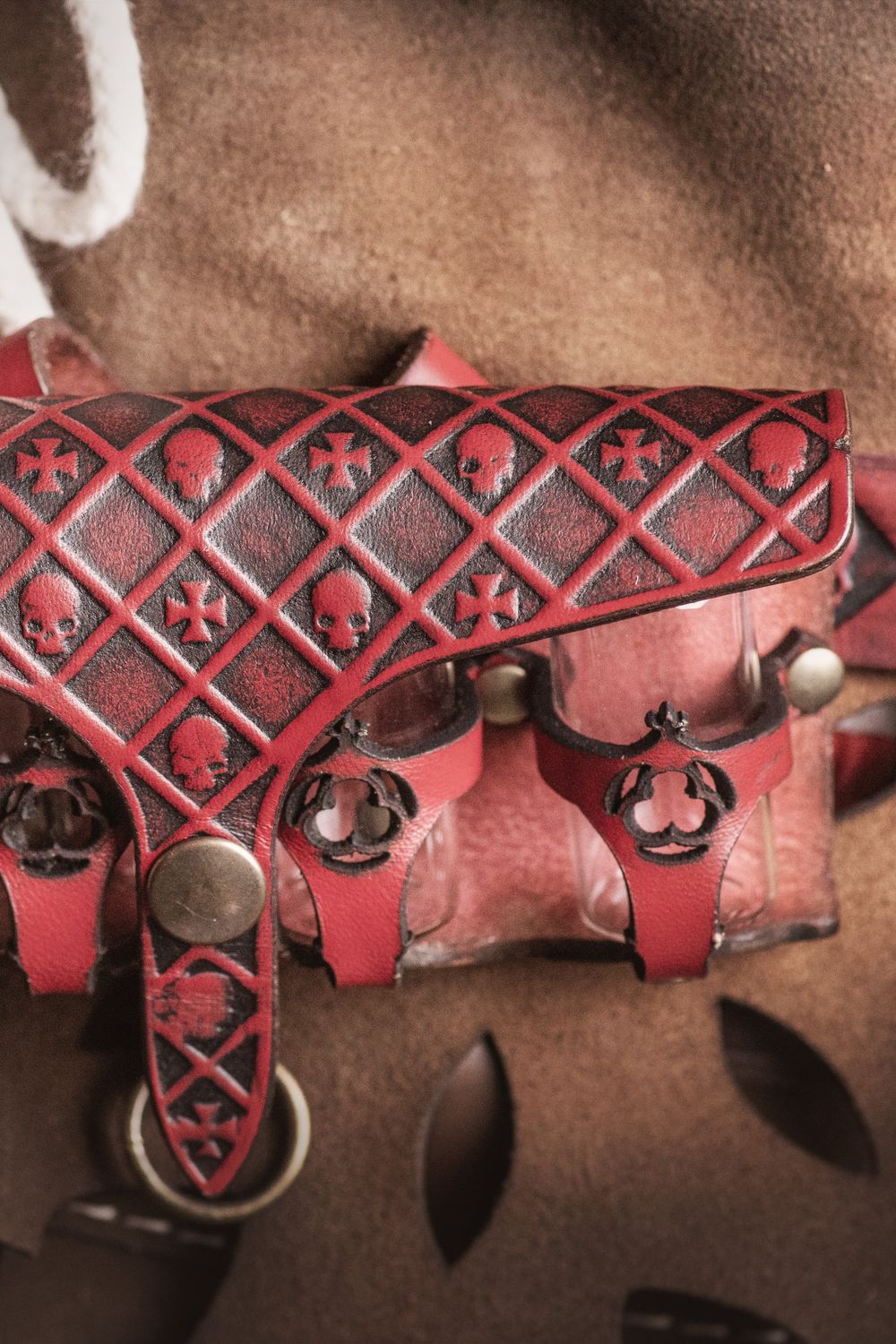 "Premium" leather potion holder