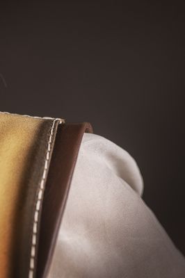 Long Yellow Leather Vest