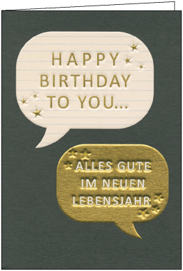 Geburtstagskarte Happy Birthday
