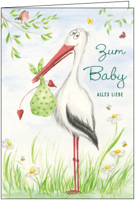 Zum Baby alles Liebe