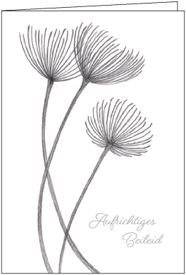 Trauerkarte Beileid