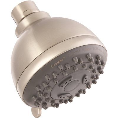 Premier 3-Spray 3 in. Fixed Shower Head in Brushed Nickel
