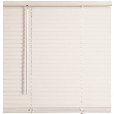 Champion TruTouch White Cordless Light Filtering Vinyl Mini Blinds with 1 in. Slats 30 in. W x 6