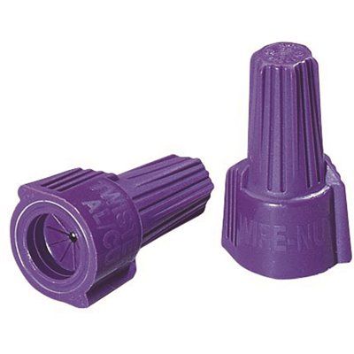 IDEAL Twister Al/Cu Wire Connectors, Purple (10-Pack)