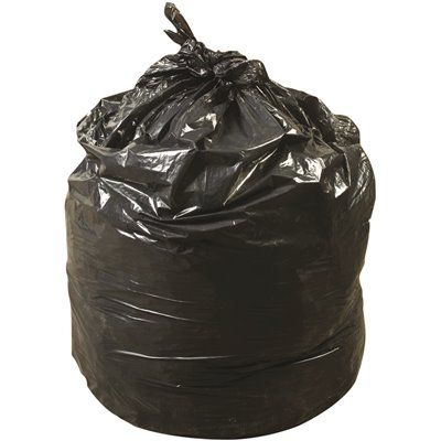 REVOLUTION BAG 32 Gal. to 33 Gal. 33 in. x 39 in. 0.9 mil Black Low-Density Trash Can Liner (25-