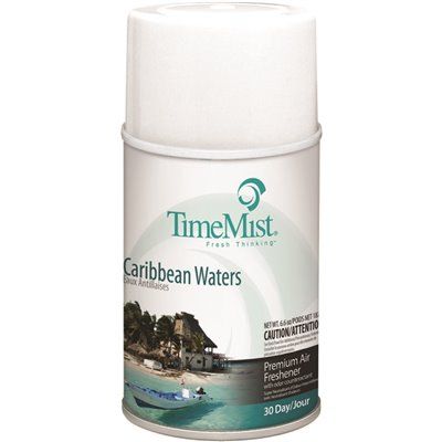 TIMEMIST® AIR FRESHENER, PREMIUM METER REFILL, CARIBBEAN WATERS, 6.6 OZ.