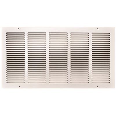 TRUAIRE STAMPED FACE RETURN AIR GRILLE, 24 IN. X 12 IN., WHITE