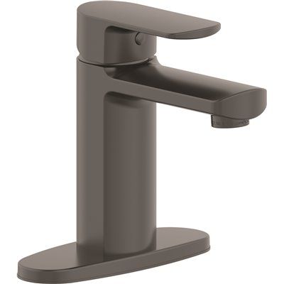 Seasons Westwind Single Hole Single-Handle Bathroom Faucet in Matte Black with Quick Install Pop