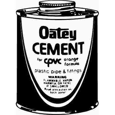 OATEY® MEDIUM CPVC CEMENT, ORANGE, 4 OZ.