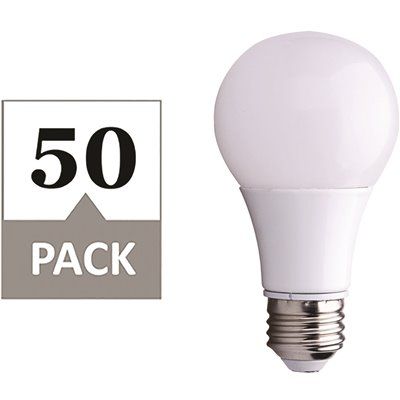 FD.Simply Conserve 60-Watt Equivalent A19 Dimmable LED Light Bulb, 4000K Cool White, 50-pack
