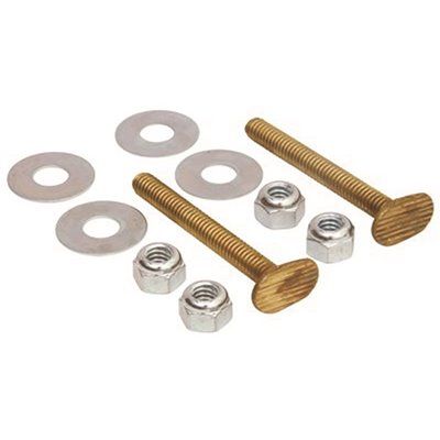 Proplus 5/16 in. x 2-1/4 in. Brass Snap-Off Toilet Flange Bolts