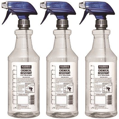 FD.Harris 32 oz. Heavy-Duty Chemical Resistant Pro Spray Bottle (3-Pack)