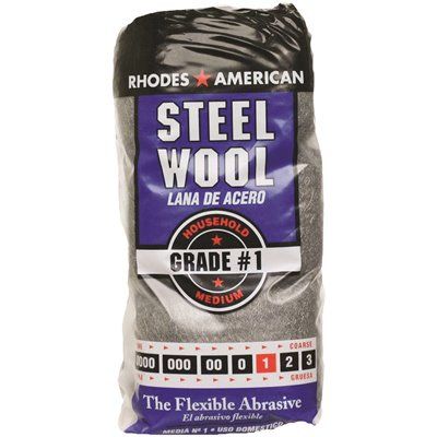 Homax #1 12 Pad Steel Wool, Medium Grade