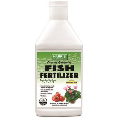 FD.Harris 32 oz. Organic Gardening Liquid Fish Fertilizer and Plant Food