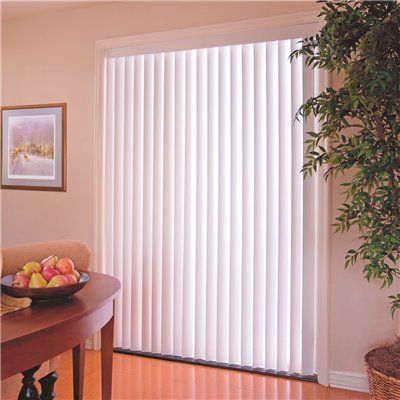 DESIGNER&#39;S TOUCH™ 3.5-INCH PVC VERTICAL BLINDS, WHITE, 116X84 IN.