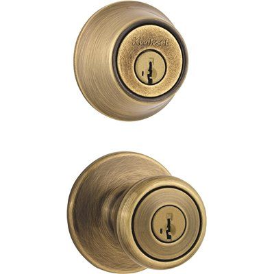 SMARTKEY TYLO ENTRY/DEADBOLT SET US5 ANTIQUE BRASS