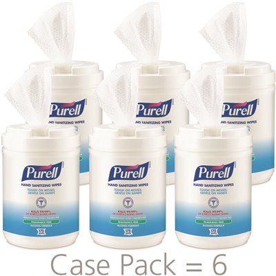 PURELL Hand Sanitizing Wipes Alcohol Formula, Fragrance Free, 175 Count Hand Sanitizing Wipes Ca