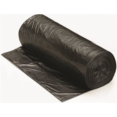 Berry Plastics 55 Gal. 15 mic 38 in. x 57 in. Black High-Density Trash Bags (25/Roll, 8-Rolls/Ca