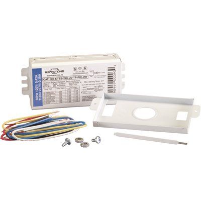 KEYSTONE TECHNOLOGIES 1 OR 2-LAMP COMPACT FLUORESCENT ELECTRONIC BALLAST, RAPID START, 120-277 V