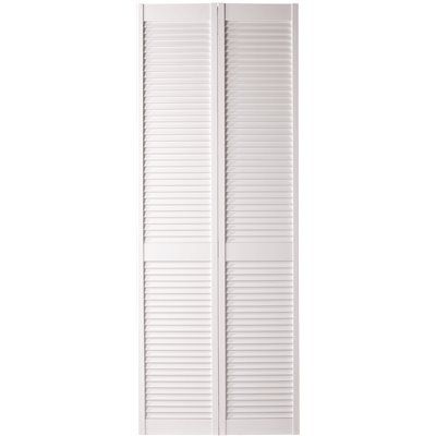MASONITE® FULL LOUVER BI-FOLD DOOR, WHITE, 80X30 IN.
