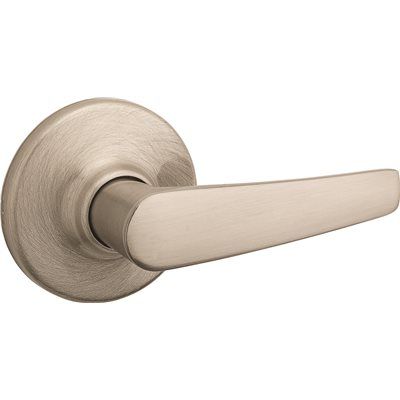 KWIKSET® DELTA PASSAGE LEVER, SATIN NICKEL