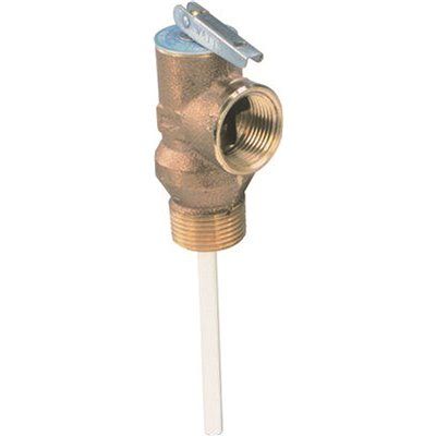 WATTS TEMPERATURE AND RELIEF VALVE, 3/4 IN., LEAD FREE