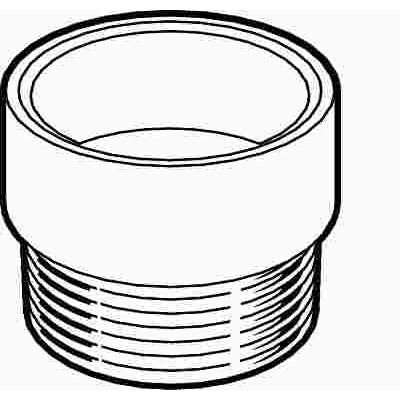 NIBCO 1-1/2 in. PVC DWV Hub x MPT Male Adapter Fitting