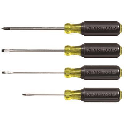 FD.Klein Tools 4-Piece Assorted Mini Screwdriver Set-Cushion Grip Handles