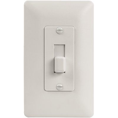 Titan3 1-Gang Toggle Plastic Wall Plate, White Textured (5 per Bag)