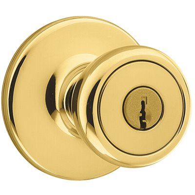 Kwikset Entry Lock - Adjustable Latch-PB