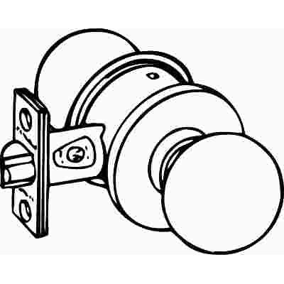 Schlage ORBIT PASSAGE LOCKSET, SATIN CHROME