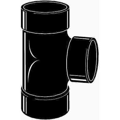 NIBCO 3 in. ABS DWV All Hub Two-Way Cleanout Tee Fitting