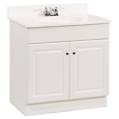 RSI HOME PRODUCTS 30 in. x 31 in. x 18 in. Richmond Bathroom Vanity Cabinet with Top with 2-Door