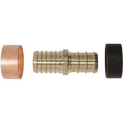 Apollo 1/2 in. Brass PEX Barb Polybutylene Coupling