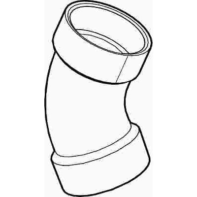 NIBCO 1-1/2 in. PVC DWV 45-Degree Hub x Hub Elbow Fitting