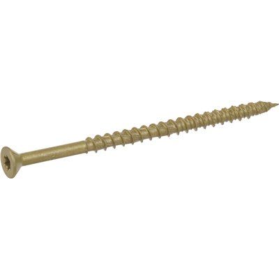 #9 x 3-1/4 in. Star Drive Flat Head Screw Exterior Bronze-Plated (1 lb. Box)