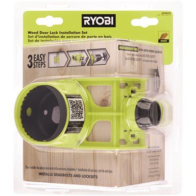 FD.RYOBI Wood Door Lock Installation Kit
