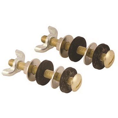 TANK TO BOWL BOLTS 5/16 IN. X 3 IN. (PAIR) BRASS PLATED