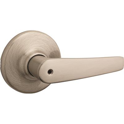 Kwikset Delta Satin Nickel Privacy Bed/Bath Door Lever