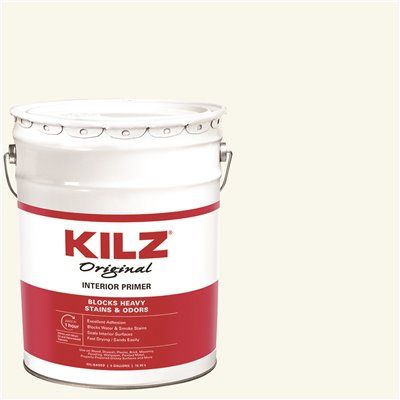 KILZ Original 5 Gal. White Oil-Based Interior Sealer, Primer, and Stain Blocker