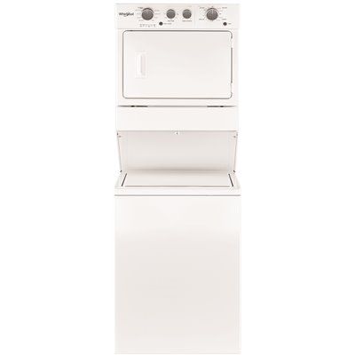 Whirlpool White Laundry Center with 3.5 cu. ft. Washer and 5.9 cu. ft. Electric Dryer with 9 Was