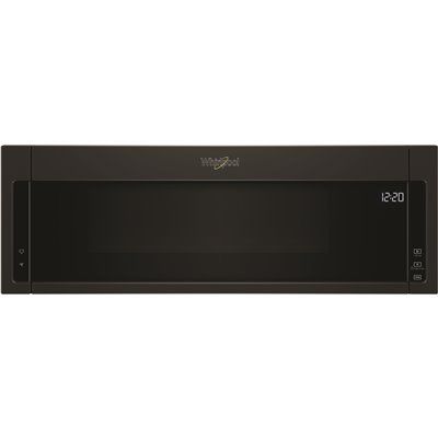 FD.Whirlpool 1.1 cu. ft. Over the Range Low Profile Microwave Hood Combination in Black