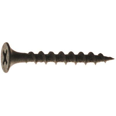 FD.#6 x 2 in. Phillips Bugle Head Coarse Thread Black Phos Drywall Screw (1,000 per Pack)